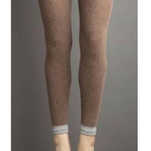 Lemon Boucle Ski Leggings, Bark